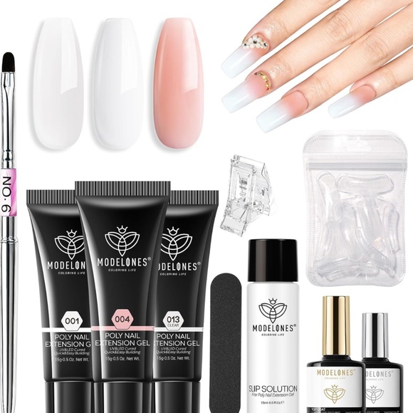 BUNDLE! Polygel kit and uv nail lamp! - Picture 1 of 15
